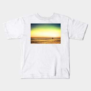 Sailboat at sunset Kids T-Shirt